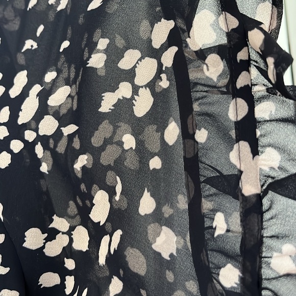 Madewell Navy with Cream Design Top Size XL - Picture 3 of 7